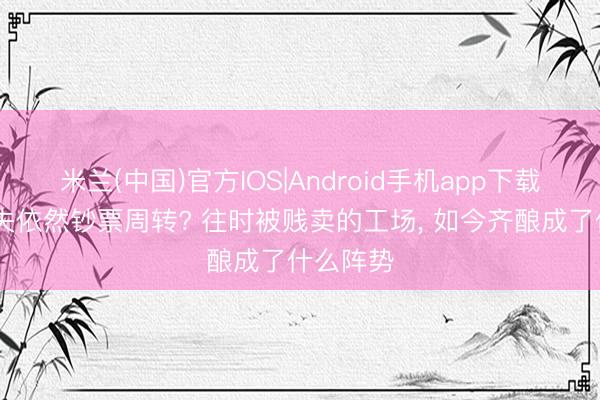 米兰(中国)官方IOS|Android手机app下载 国资流失依然钞票周转? 往时被贱卖的工场， 如今齐酿成了什么阵势