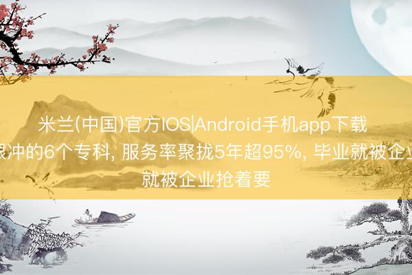 米兰(中国)官方IOS|Android手机app下载 不错闭眼冲的6个专科， 服务率聚拢5年超95%， 毕业就被企业抢着要