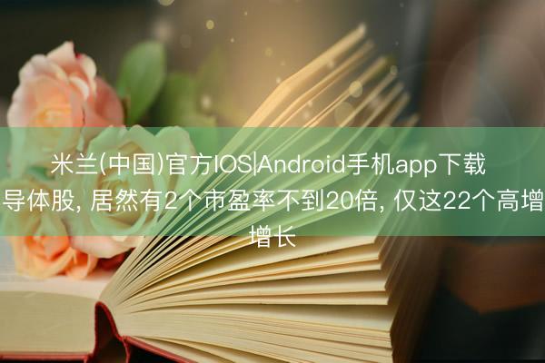 米兰(中国)官方IOS|Android手机app下载 半导体股， 居然有2个市盈率不到20倍， 仅这22个高增长