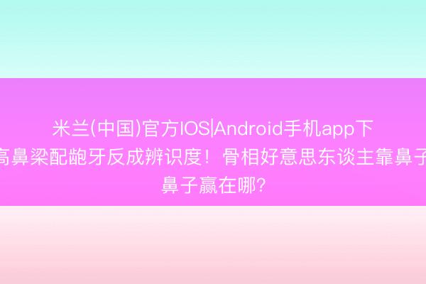 米兰(中国)官方IOS|Android手机app下载 董洁高鼻梁配龅牙反成辨识度！骨相好意思东谈主靠鼻子赢在哪？